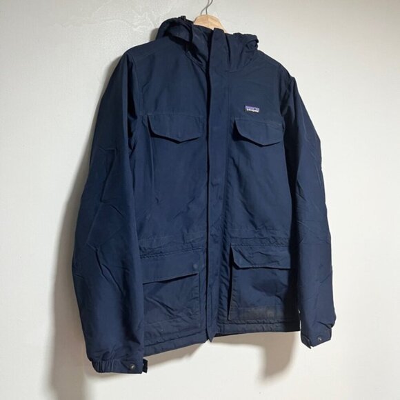 Patagonia Navy Blue Winter Parka - Men’s Medium - Fleece Lined - Picture 9 of 15